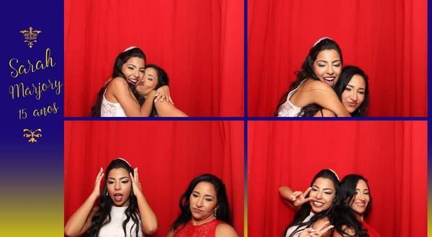 Cabine de fotos RV Foto in Box de 15 Anos de Sarah