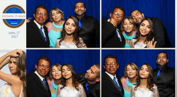 Cabine de fotos RV Foto in Box de 15 anos de Lucia