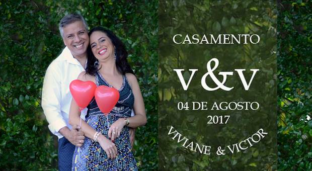 Espelho Mágico RV Foto in Box de Casamento de Viviane & Victor