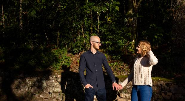 Casal de Natália e Fernando