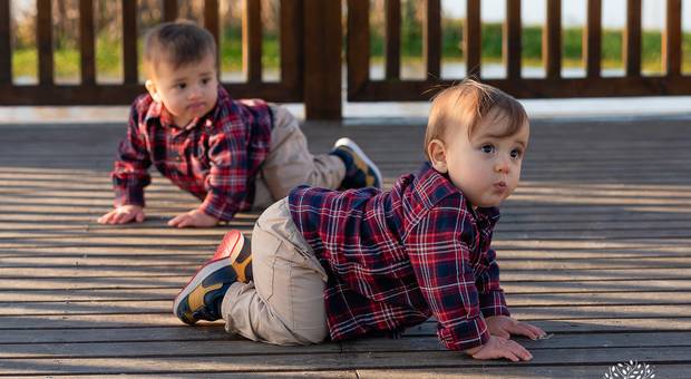 Ensaio Infantil/Família de Joaquim e Vicente 1 ano