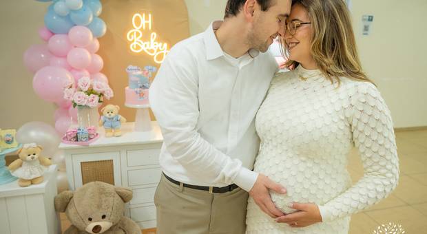 Ensaio Infantil/Família de Chá Revelação Antonella ou Théo - Maiara e Felipe