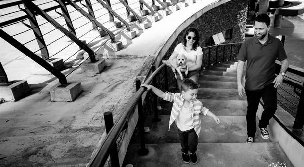Ensaio Infantil/Família de Ensaio de Família | Gui, Franciele, Rodrigo e Quixote