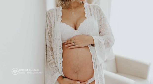 Ensaio Gestante em Estúdio de Ensaio Gestante em Mogi das Cruzes – Raquel e Fernando