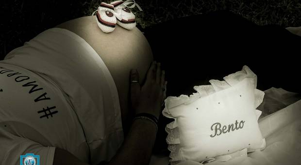 Ensaio Externo de Ana e Léo Esperando Bento