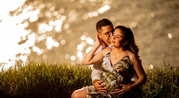 Ensaio de Família de Daniella e Hugo a Espera de Davi