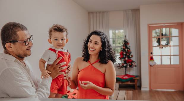 Ensaio Família de Natal da família Silva Benedito