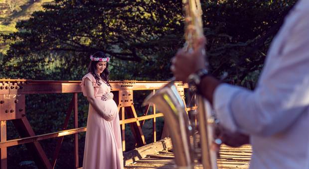 Gestante de A espera de Tito - Ensaio Gestante