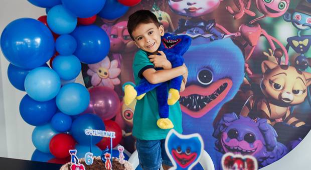 Sorrisos de criança de Guilherme fez 6