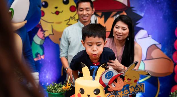 Sorrisos de criança de Henrique fez 7