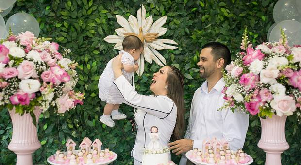 Sorrisos de criança de O batizado da Lilian