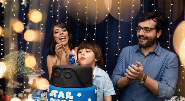 Sorrisos de criança de Há muito tempo, numa galáxia muito muito distante