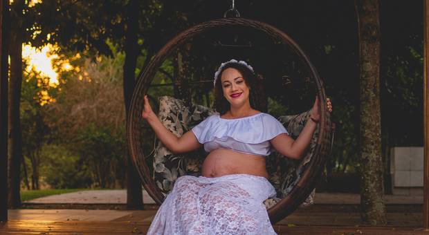 Gestante de À espera do Lucas