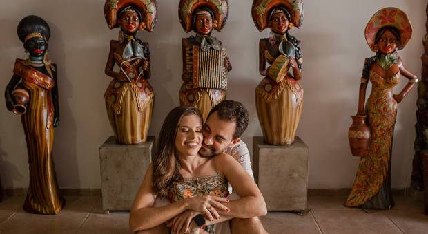 Ensaios de casais de Renata e Hugo