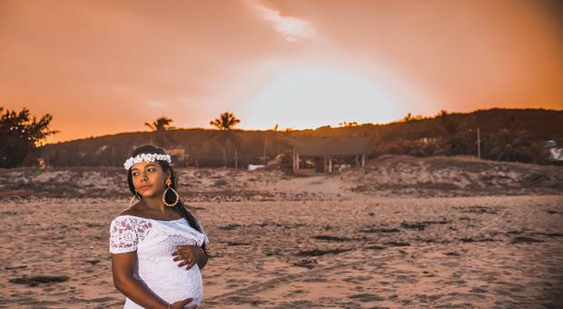 Gestante de Ensaio - Maria 