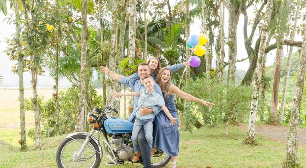 Ensaio externo de Ensaio em família