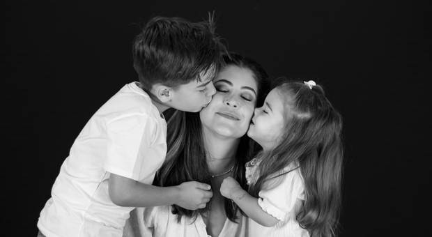 Família  de Aline Jaeger, Lucas e Serena