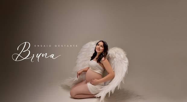 Gestante Estúdio de Ensaio Gestante Bruna