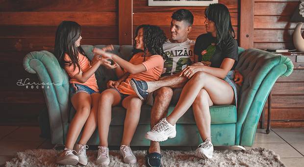 Familia de Cláudia & Adair - Em família