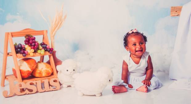 Ensaio Infantil de Ensaio Infantil de Páscoa -