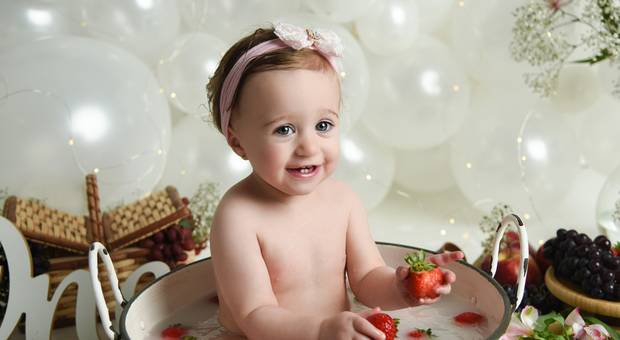 Newborn de Pic Nic Flores e Frutas da Helena