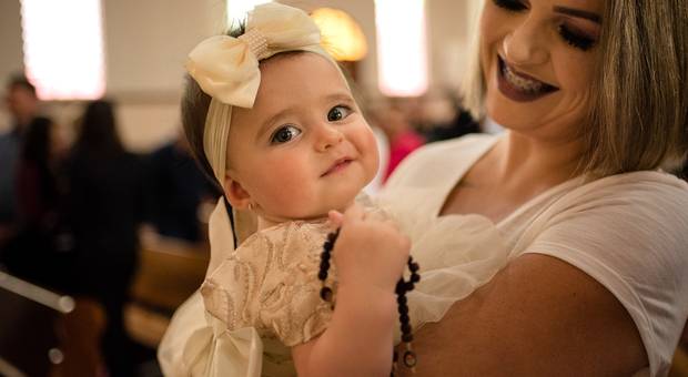 Família de Ana Júlia Batismo