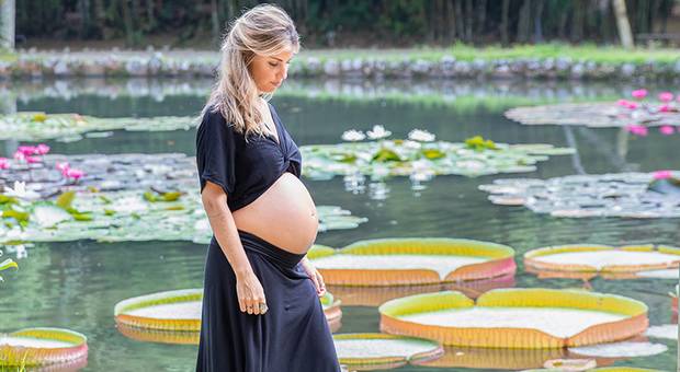 Gestante de Ensaio Gestante da Luana