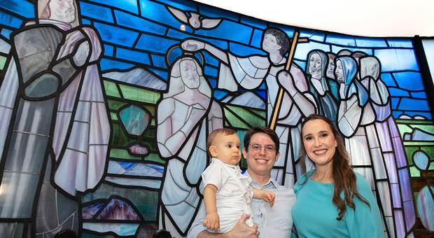 Infantil e Família de Batizado do Leonardo