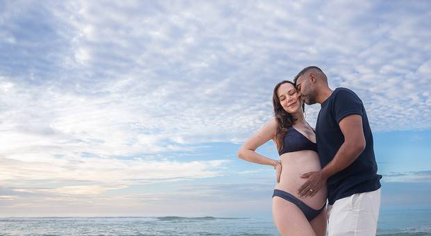 Gestante de Ensaio gestante da Erin