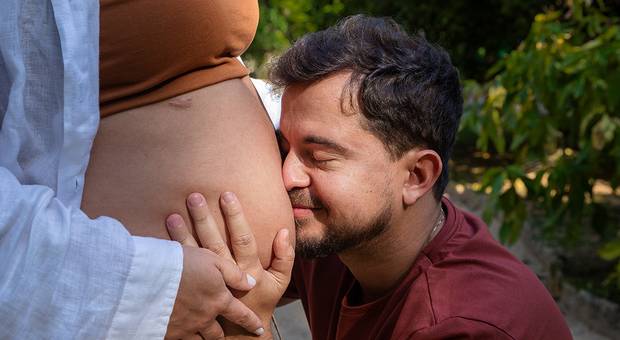 Gestante de Ensaio de gestante da Juliana