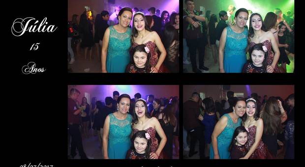Totem/Cabine de Fotos Totem 15 anos da Júlia