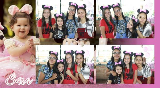 Totem/Cabine de Sara Totem de fotos 1 aninho