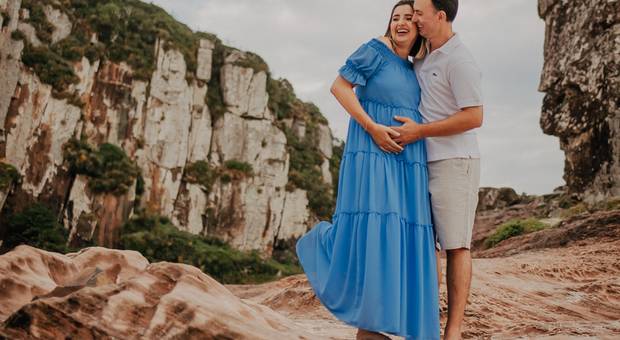 Gestante de Evelize e Eleandro