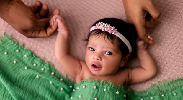 Newborn de PRIMEIRO ENSAIO DA PEQUENA  AGATA