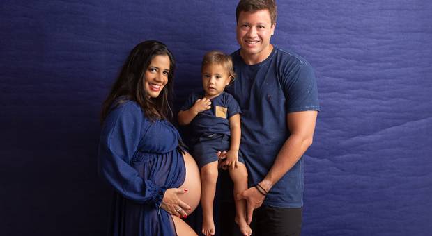 Gestante Estúdio de ENSAIO GESTANTE COM MAMÃE ALISSA