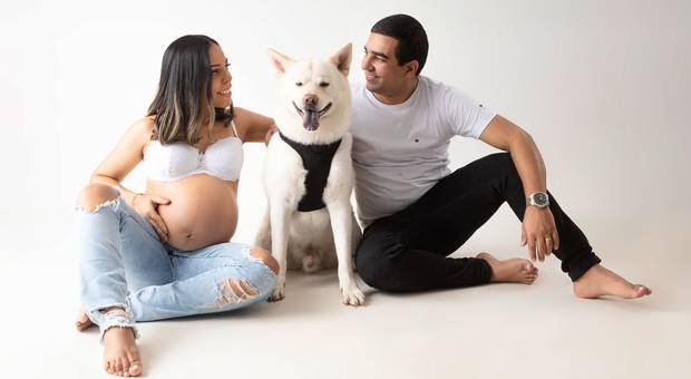 Gestante Estúdio de ENSAIO DA MAMÃE DANDARA