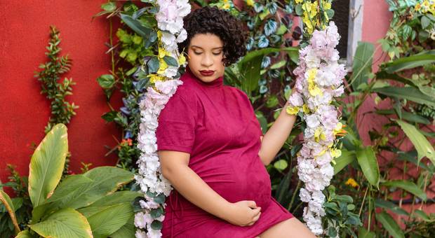 Gestante Estúdio de ENSAIO DA MAMÃE INDI