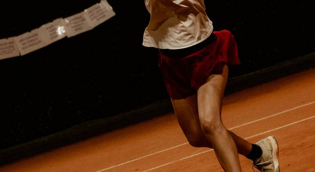 em movimento de Tennis Cup 