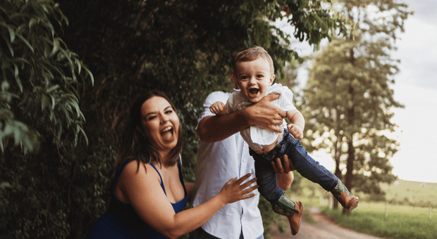 Família de 1 ano do José