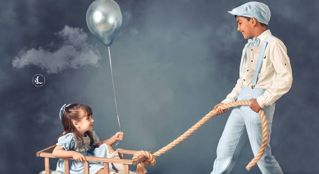 Kids Session  de Irmãos: João Lucas e Maria Isis.