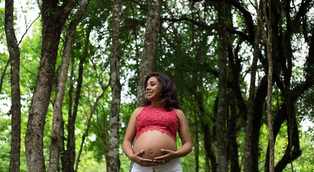 Gestante de Samanta, Diogo e Manu, Grávidos