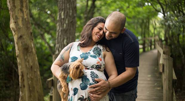 Gestante de Andréia e Alessandro grávidos