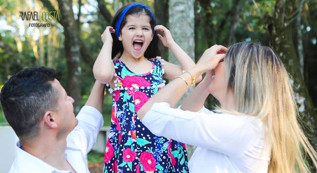 Ensaio Fotográfico de Rômulo, Manu & Maya