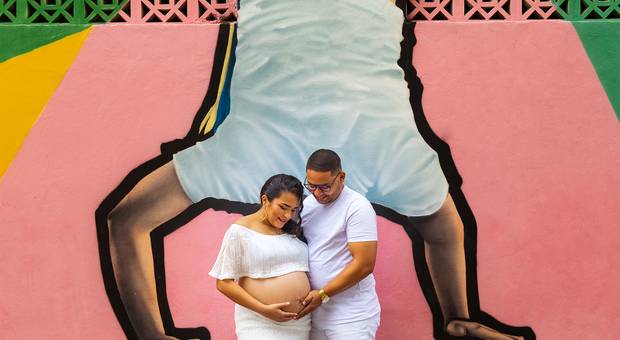 Gestantes de Ítala e Paulo