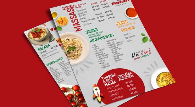 Jobs de Cardápio Tepan Massas