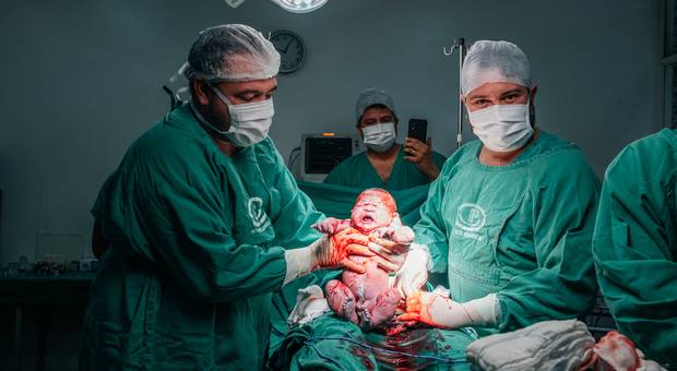 PARTO de Nascimento de Maria Luíza 