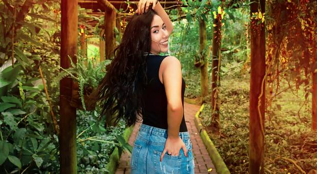 Ensaio de 15 anos de Ensaio no Guarujá de 15 anos de Maria Aline