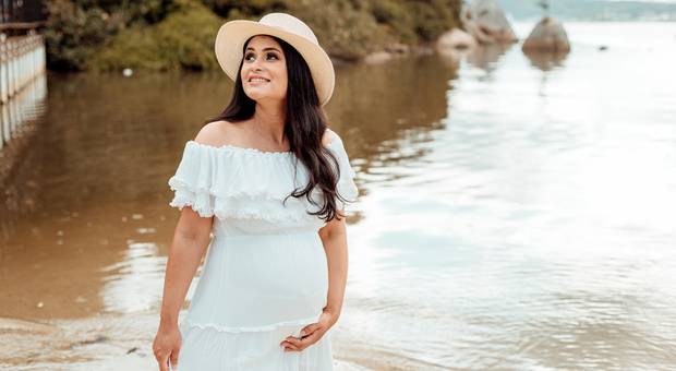 Ensaio Gestante de A espera do Daniel 