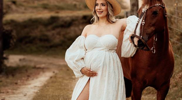 Ensaio Gestante de A espera do João Neto