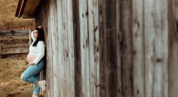 Ensaio Gestante de A doce espera da Maria 